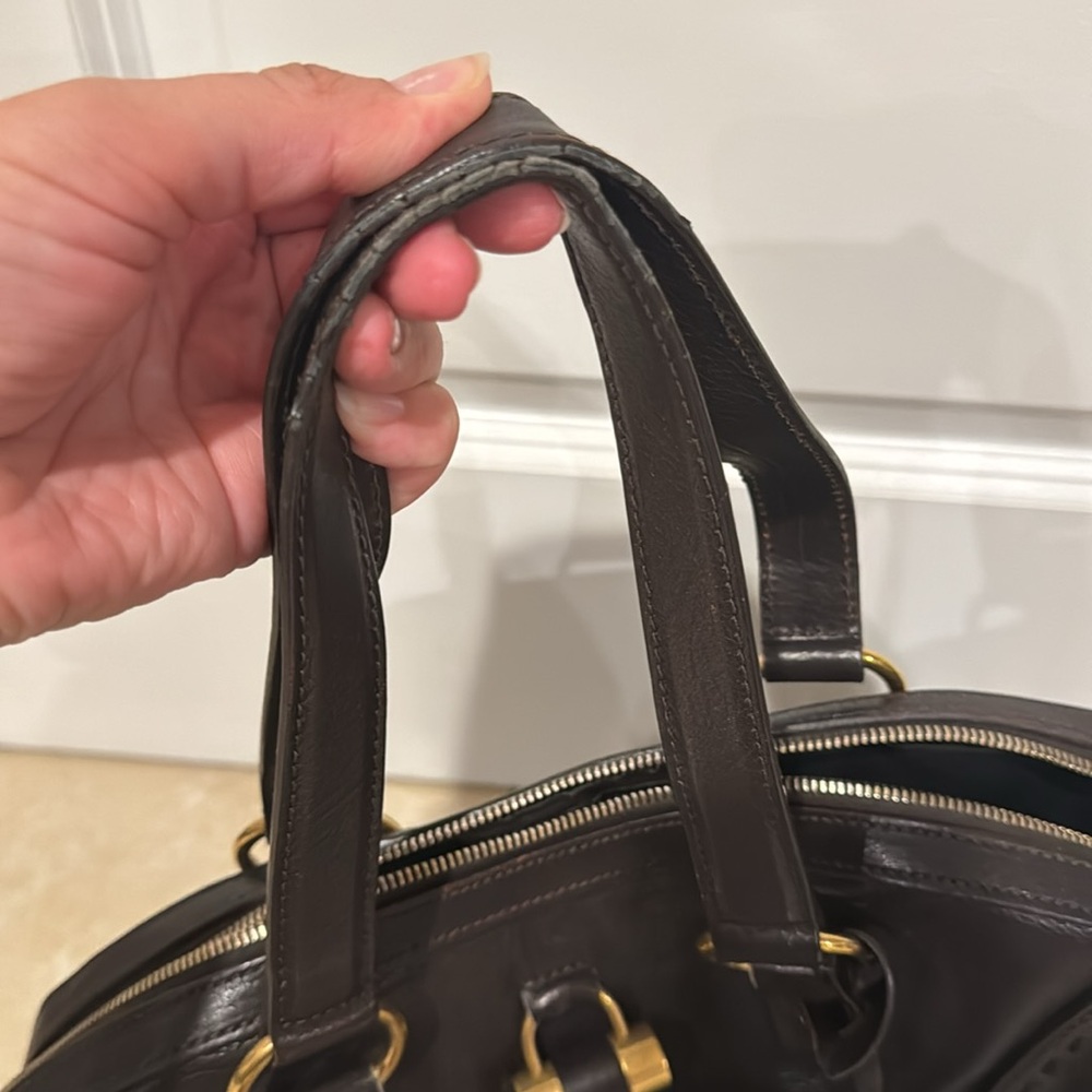YSL MUSE BAG, Brown, gold hardware, large, authentic - Picture 4 of 4